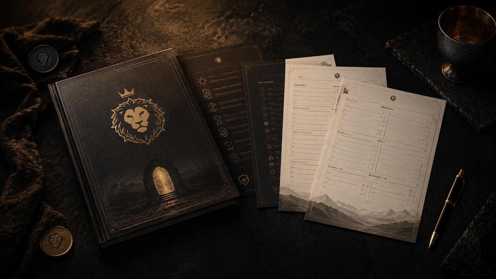 Almavet discipline workbook, command sheets and daily trackers